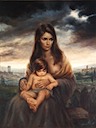 Young Mother of the Tuscan Hills
