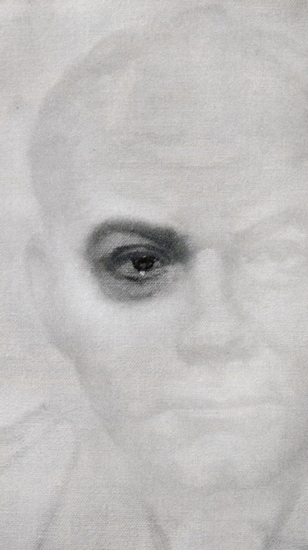 Dave Darr with one eye completed