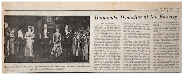 Diamonds, Dynasties at the Embassy