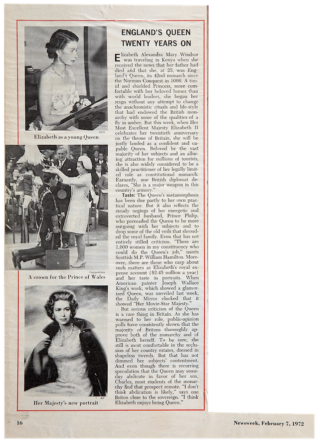 England's Queen Twenty Years On