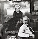 With the portrait of Nancy Hirst
