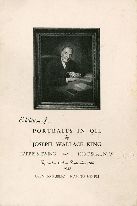 Portraits in Oil by Joseph Wallace King, Harris & Ewing, 1948