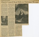 Church Council Head Delivers Christmas Message