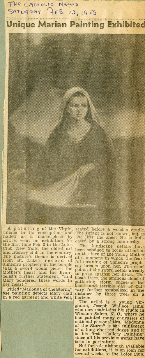 Unique Marian Painting Exhibited